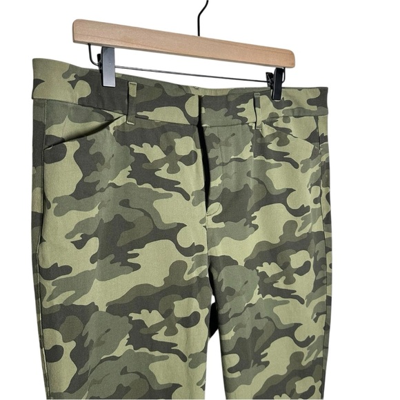 Old Navy Pixie Pants Sz 16 High Rise Skinny Leg Secret Slim Pockets Olive Green - Picture 5 of 11